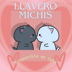 photo1704665893.jpeg Llavero doble gatitos enamorados (San valentin)//Double kittens in love keychain (Valentine's Day)