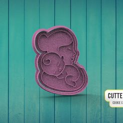 | CUTTERDESIGN COOKIE CUTTER MAKER STL file Mom and Baby Mom and Baby・Model to download and 3D print