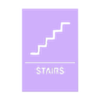 stairs.stl PACK 12 COMMON SIGNS - WALL DECORATION