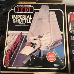 ges SHUTTLE VEHICLE ACTION FIGURES SOLD SEPARATELY SS Pipe. emer Ss Lae daaveoes PS iy = 3D file imperial shuttle star wars Kenner hasbro toy repro parts・Model to download and 3D print