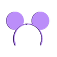 Mickey ears labubu v1.stl Mouse Ears Headband for Labubu – 2 Versions!