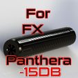 panthera-noise-silencer-moderator-fxairgun.jpg SILENCER panthera FX AIRGUNS REDUCTOR NOISE SUPPRESSOR UNF 1/2 FIX DESIGNED TO GAIN 31.6X THE SOUND -15DB!