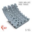 tiger1-1.jpg STL file TIGER I. MID-LATE TRACKS 3D PRINT MODEL・3D printer design to download