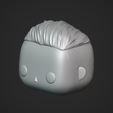 03.png Male Custom Head | Quiff Hairstyle | DIY Part | Vinyl Style STL | MH_3-2