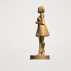 Standing girl- B01.png 3D-Datei Standing girl kostenlos・3D-druckbare Vorlage zum herunterladen