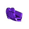 Thigh Pad Right.stl Combinaison de combat de fusil linéaire des communistes de l'espace