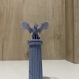 macka3.jpg Flying Cat on Pillar DND miniature - Pre Supported