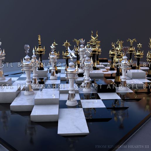 Kingdom Hearts III Chess Set