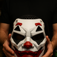 0aa22df3-d0fe-406a-8418-0aad051c104e.png Futuristic Robotic Clown Mask - Multipart 3D Model
