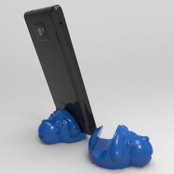 Dog-Stand-Smartphone.jpg Free STL file Smartphone stand・3D print object to download