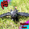 CGImages10.png How to Train Your Dragon Toothless MultiColor Flexi Print-In-Place + figure & keychain