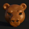 .1.png Bear Cosplay Face Mask 3D print model