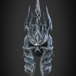 LynchkingHelmetFront.png Lich King Helmet from World of WarCraft for Cosplay