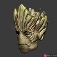 02.jpg Groot mask - Guardians of the Galaxy - Marvel comics cosplay 3D print model