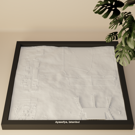 Ayasofya, Istanbul, Turkey - 3D Miniature