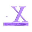 (X) Individual.stl Rustic Picture Frame Alphabet