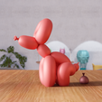 untitled10.png 3D Shitting Balloon Dog STL File - 334
