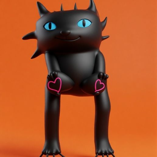 Funny Long Leg Toothless Dragon Fan Art / Meme Night Fury 3D Print Model - High Detail STL
