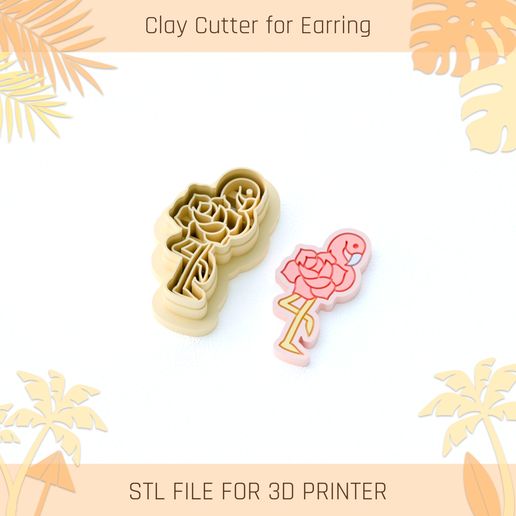 Flamingo Rose Clay Cutter