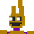 IMG_2893.png 8 Bit Spring Bonnie Keychain / Necklace (FNAF / Five Nights At Freddy's)
