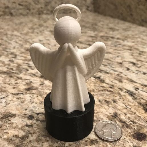 Angel Tea Light 3D model