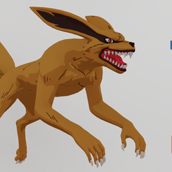 Portada-Art.png Kurama "Naruto" Modèle texturé