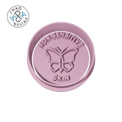 Health_Stamp_03.jpg STL-Datei Für empfindliche Haut - Eco Stamps (Nr. 3) - Keksausstecher - Fondant - Polymer Clay・3D-druckbare Vorlage zum herunterladen