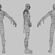 Wireframe.png The Mummy Lowpoly Rigged