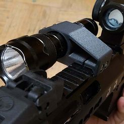 Archivo STL Compensador con raíl para pistola de airsoft GBB Glock 17/18  🔫・Plan imprimible en 3D para descargar・Cults