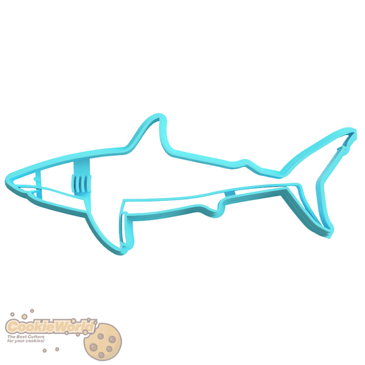 Stl File Shark Cookie Cutter & Stamp・3d Printing Model To Download・cults