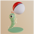 caterpie-3d-pokeball.PNG Chenipan / Caterpie with pokeball