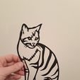 20240108_234143.jpg Feline Elegance, line art cat, wall art cat, 2d art cat, cat, kitten, le chat