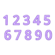 NUMEROS.stl NUMBERS