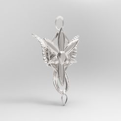 arwen.jpg STL file Arwen's Evenstar Necklace From Lord of the Rings Movies・3D printable model to download