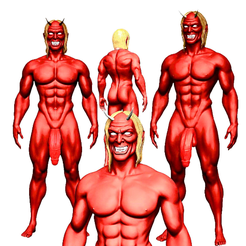 descarga.png STL file devil , demon , demon , demon , nude . naked devil. 092・3D print object to download