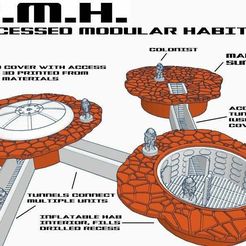 RHM.jpg Free STL file R.M.H. (Recessed Modular Habitat)・3D printable model to download