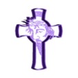 CRUZ-v4-topo-black.stl Jesus Christ light box on cross