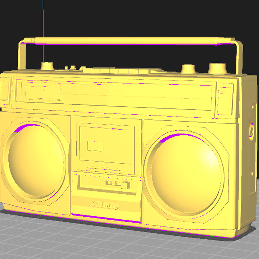 📻 Radio Cassette Player - Decorative 3D Model