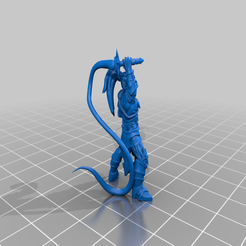 DarkEldarDrow.png Free STL file Dark Eldar Drow Male with whip・3D printing model to download