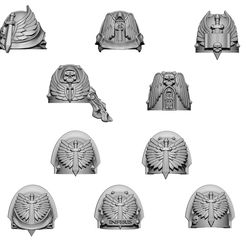 All-LEft.jpg Angels of the Dark Left Pauldrons / Shoulder Pads -  Space Warriors