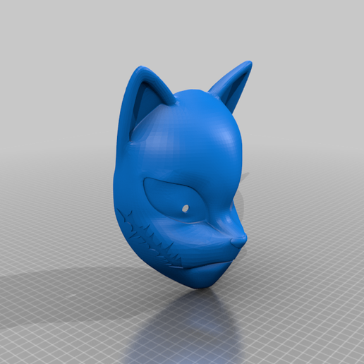 🗡️ Sabito Mask with scar・ STL File for 3D printing・Cults