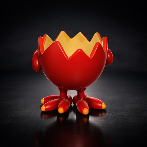 Cute Chick Easter Egg Planter – 3D Printed Spring Decor – Adorable Easter Decoration