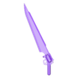 FF6 Sword Top.STL FF6 GunBlade Transformers Scale 5mm handle