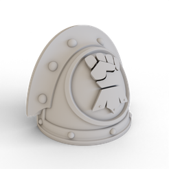 Mk3-Shoulder-Pad-Imperial-Fists-1.png Shoulder Pad for MKIII Power Armour (Imperial Fists)