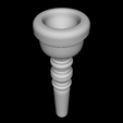 Amati-Kraslice-A51-3.png Amati-Kraslice A51 natural trumpet/bugle mouthpiece 3D rendering