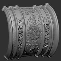 braza.jpg Archivo STL Brazalete Ms Marvel・Modelo imprimible en 3D para descargar