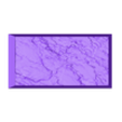 Rock028_60x30mm_rect_base_hollow_PRINT.stl Quadratisches und rechteckiges Basen-Set - Rock28 - Variante B Textur (20-150mm) | Perfekt für Tabletop Wargames & RPG's
