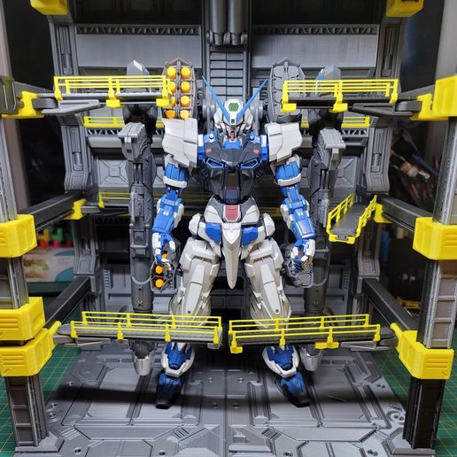 20211003_212546~2-3940.jpg Download file Gundam Gunpla Mecha hangar base. • 3D printable design, saxreign