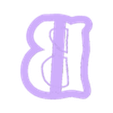 B_Ucase.stl moana alphabet font - cookie cutter alphabet letters - cookie cutter