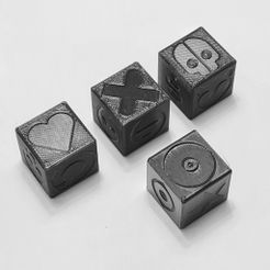 285715851_5170142076386448_2056173708837406108_n.jpg Fichier STL gratuit Dés d'amour Mort + Robots・Design pour imprimante 3D à télécharger